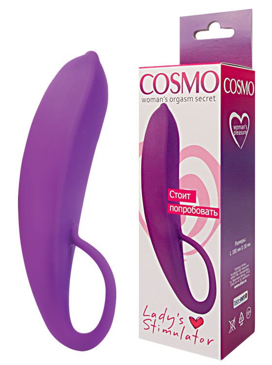 Вагинальный стимулятор Cosmo, для G точки, 18*3 см